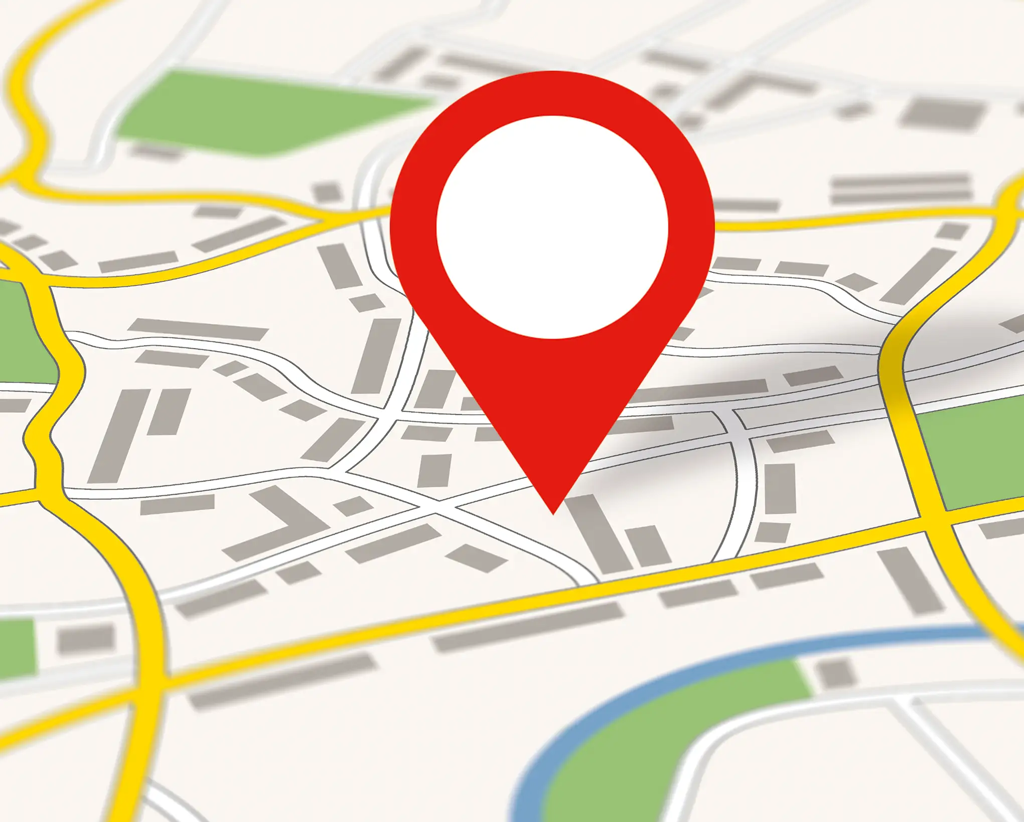 Landkarte mit Sticker